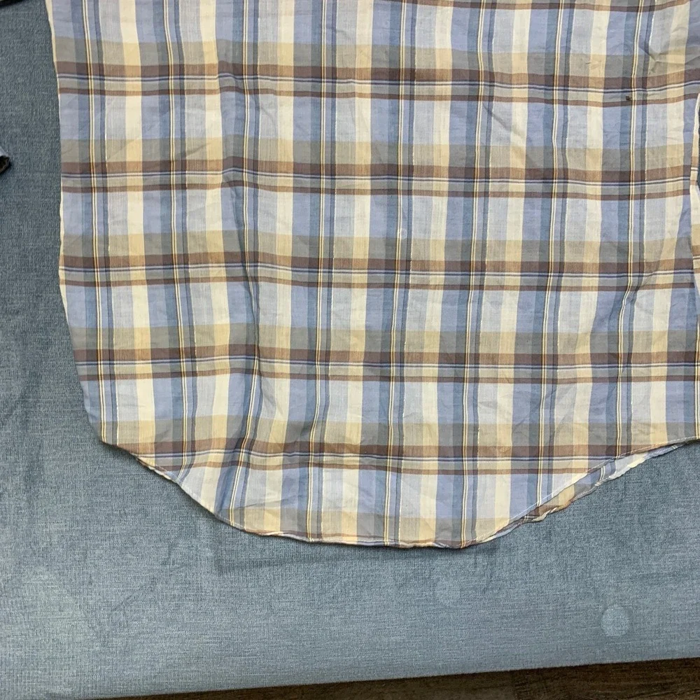 Levi's Western Shirt Men Large Multicolor Plaid Cowboy Rodeo Collared Snap Front